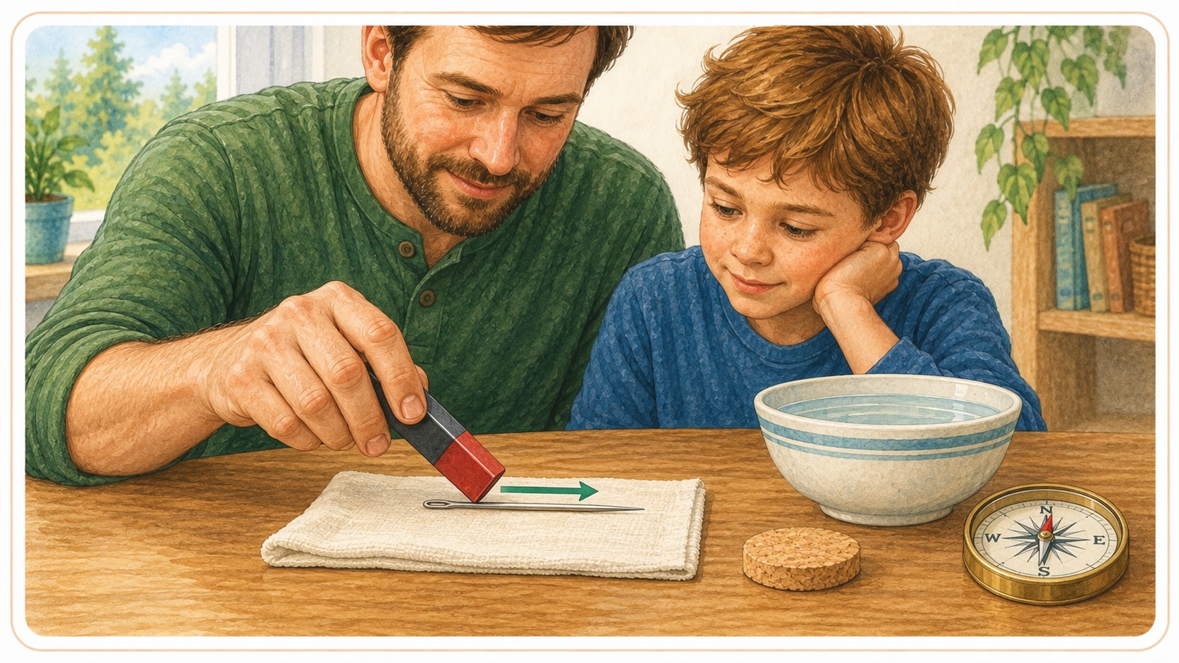 Компас из иголки — иллюстрация 1